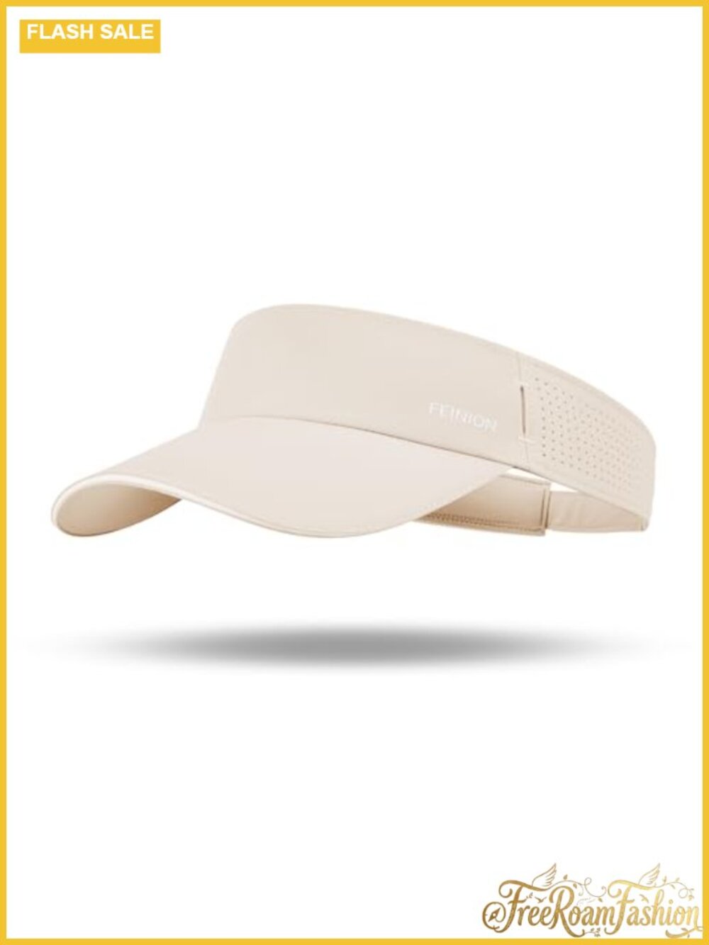 Nylon Spandex Stretchy Sun Visor with Sunglass Slot Adjustable Athletic Hat